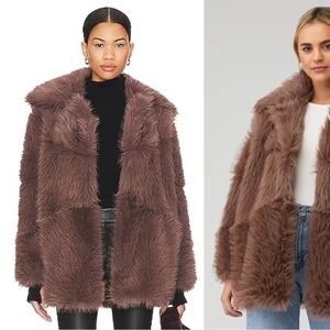 ASTR The Label Hadley Coat In Mocha Mauve